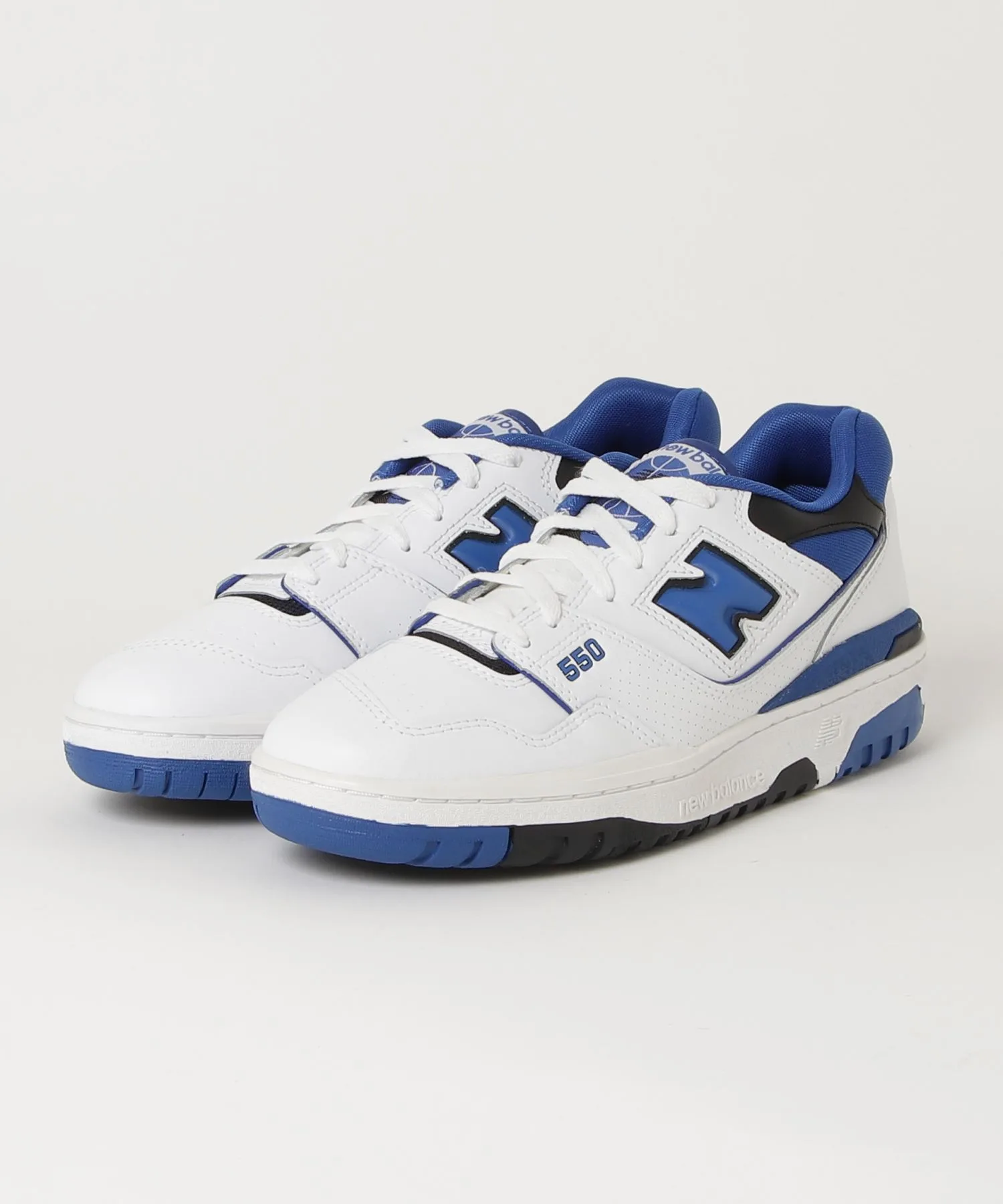 Мужские кроссовки BB550 New Balance vintage стиль белый-синий