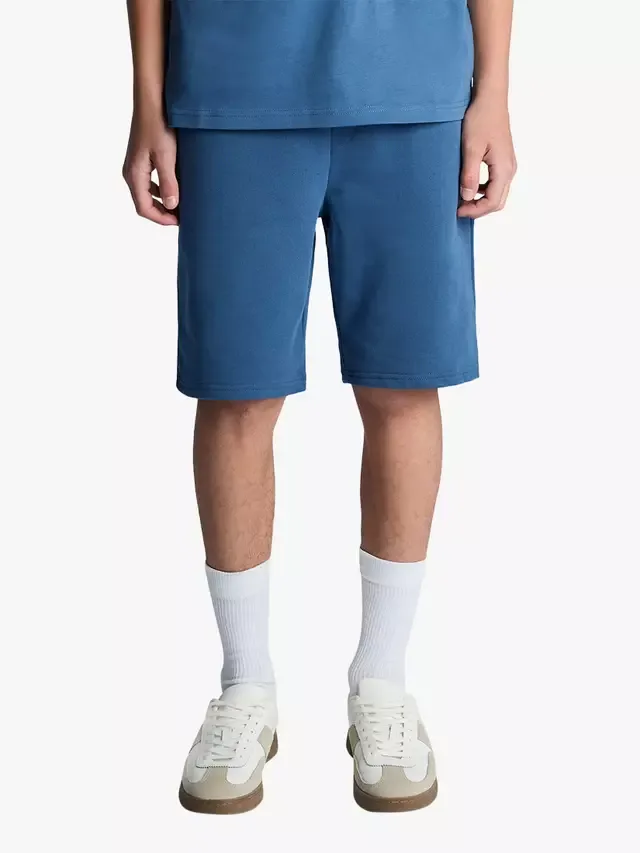 Детские хлопковые спортивные шорты, темно-васильковый цвет Lyle & Scott — фото 2