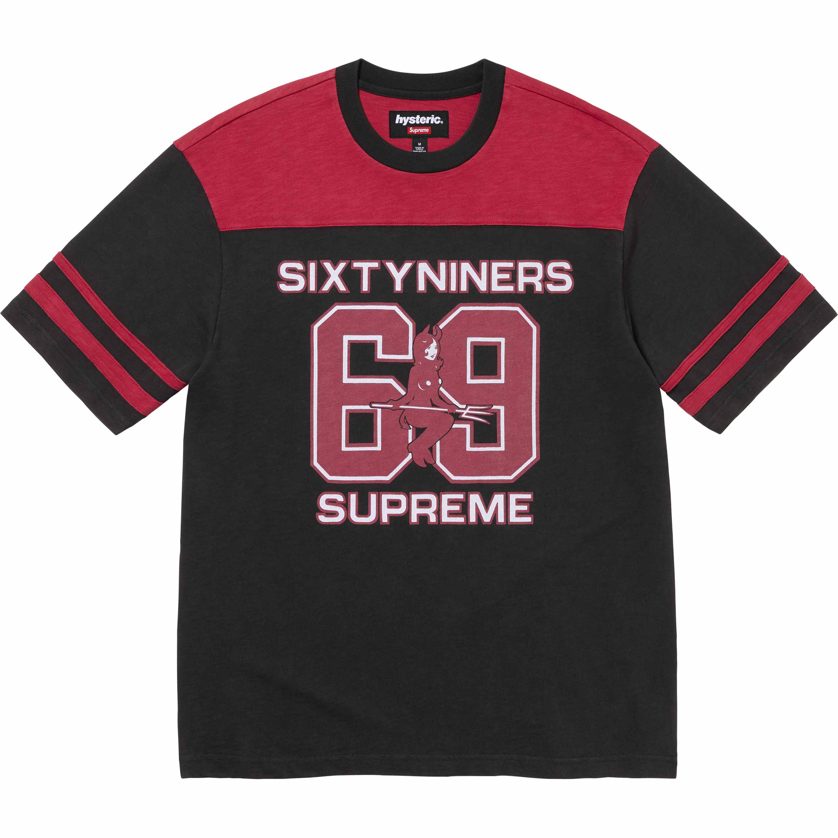 Hysteric Glamour 69 футболка Supreme, оранжевый/светло-оранжевый — фото 3