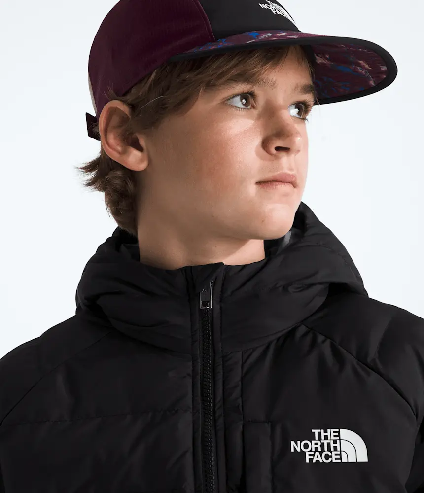 Двусторонняя куртка Perrito с капюшоном для мальчиков The North Face, TNF Black/Smoked Pearl — фото 2