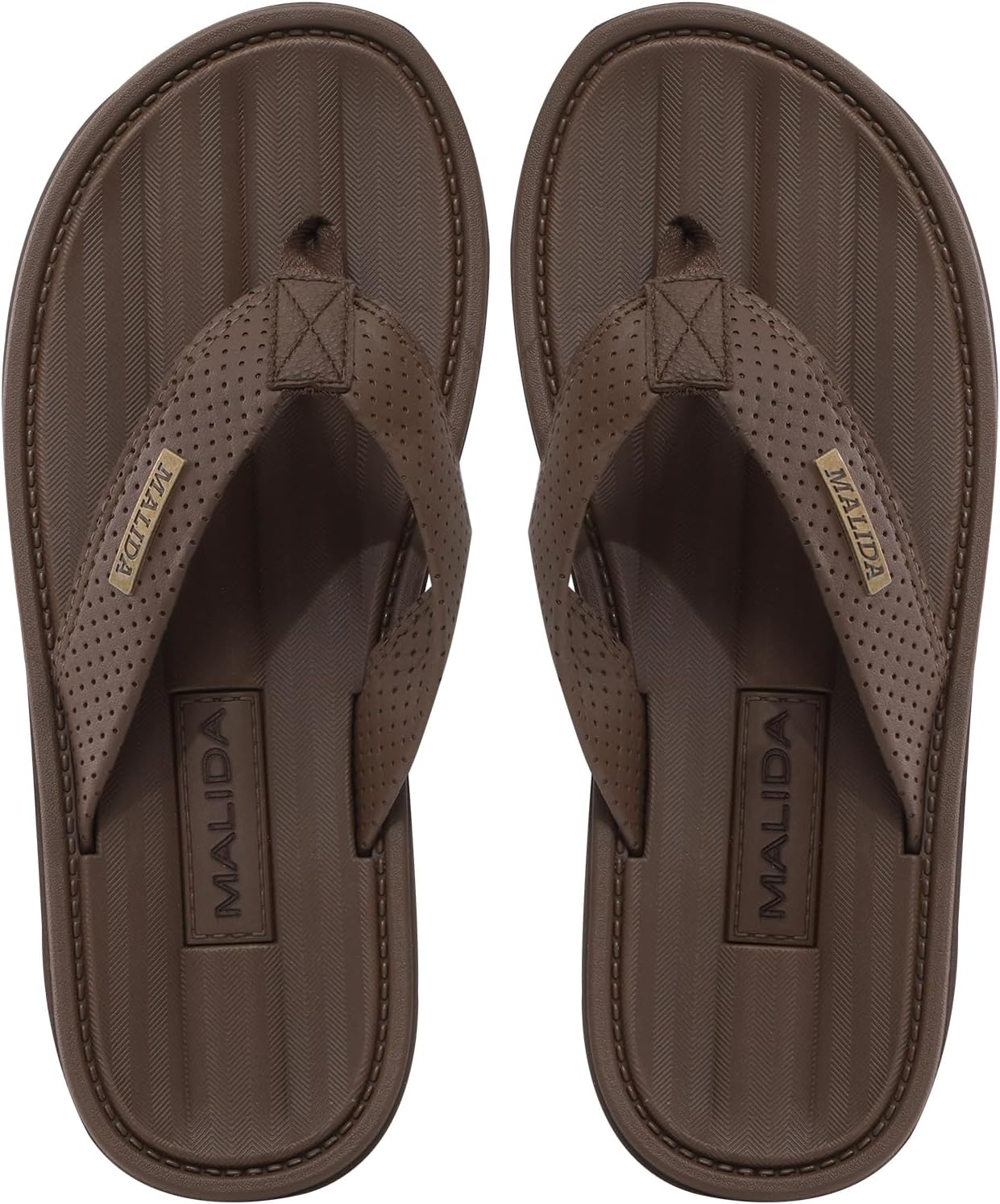 

Мужские сланцы MALIDA, нескользящие, для ванной и душа, водонепроницаемые, с амортизирующей мягкой подошвой, для дома и улицы, вьетнамки, Dk Wood