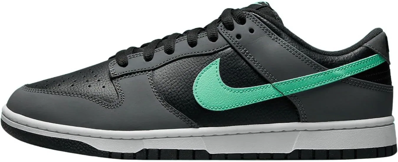 Кроссовки мужские Nike Dunk Low Retro, Grey Green Glow Black