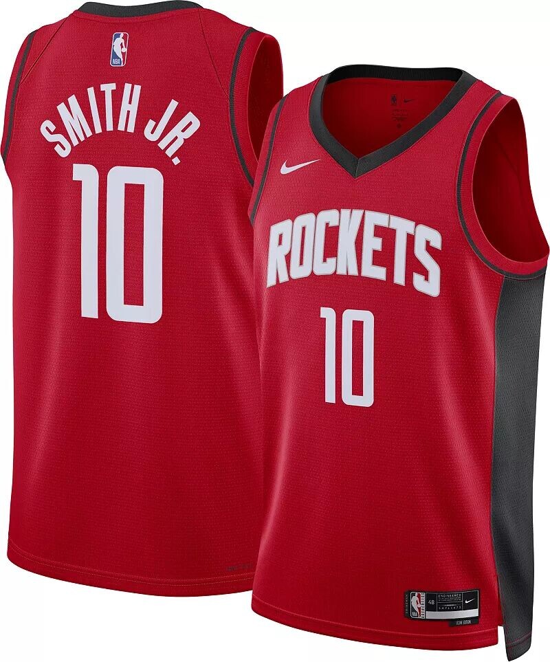 

Мужская красная майка Nike Houston Rockets Jabari Smith Jr. #1 Swingman