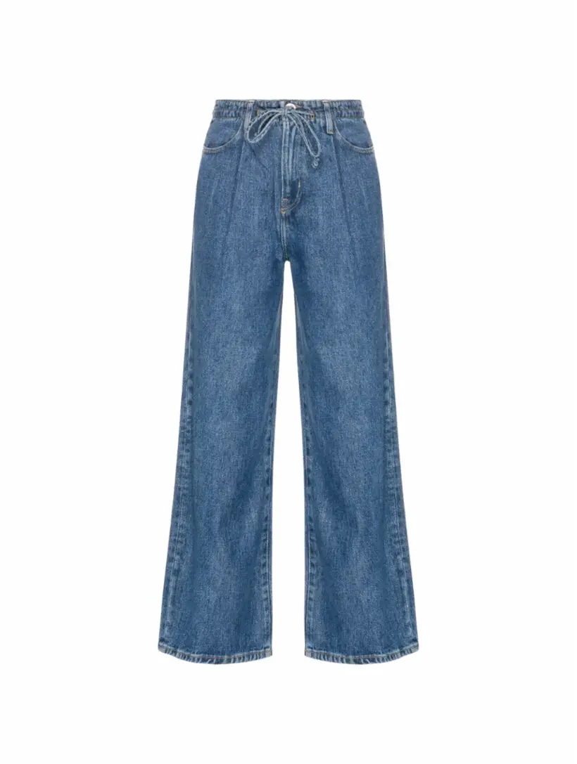 

Широкие джинсы с кулиской Frame Denim, тёмно-синий