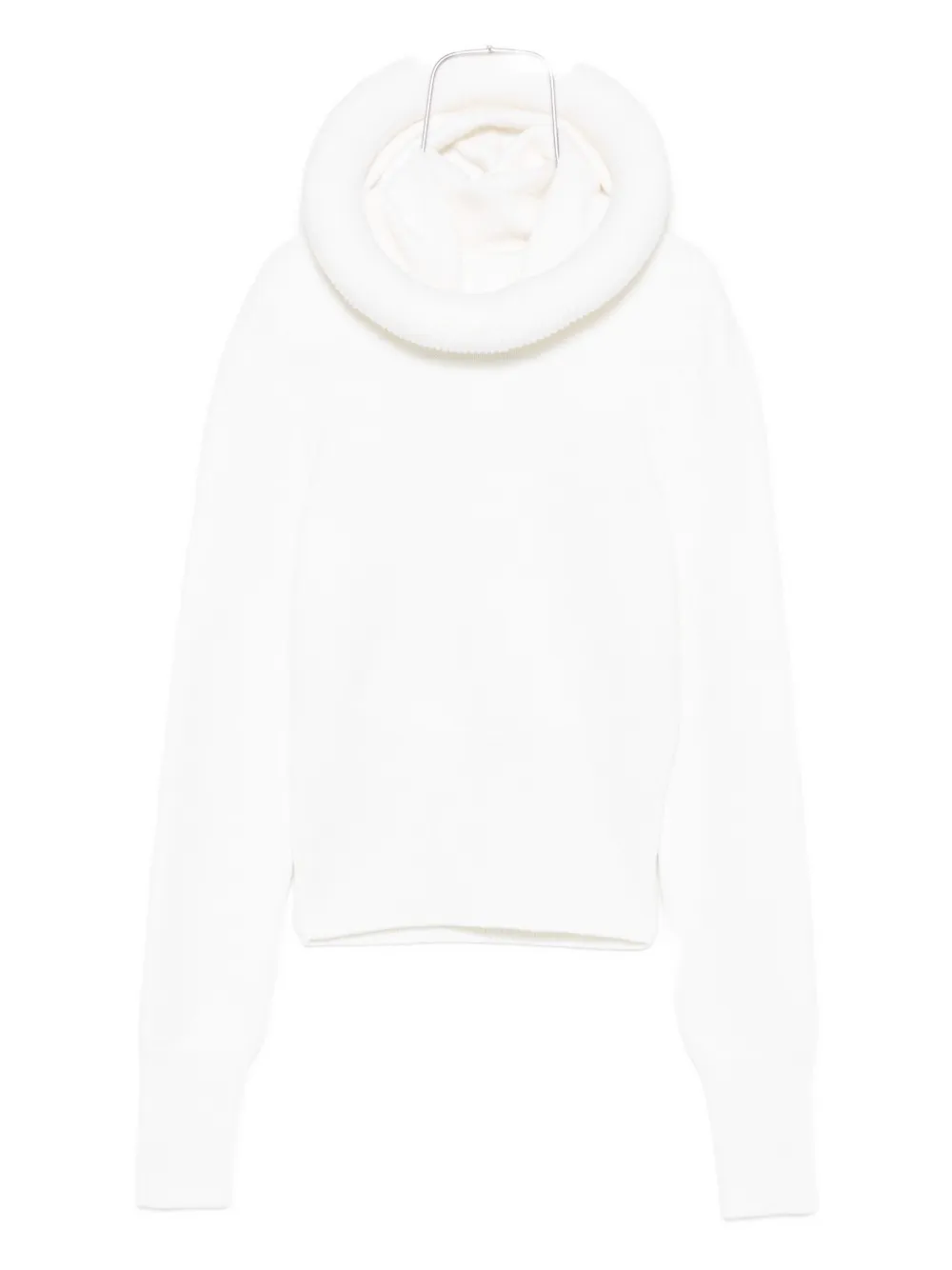 

Худи с воротником-стойкой Alaïa, белый
