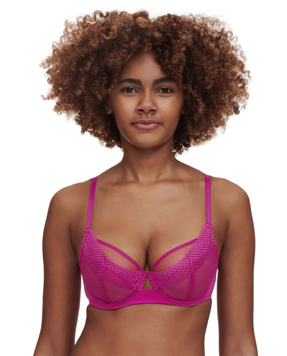 

Кружевной бюстгальтер на косточках Play Line Chantelle, цвет Fucsia