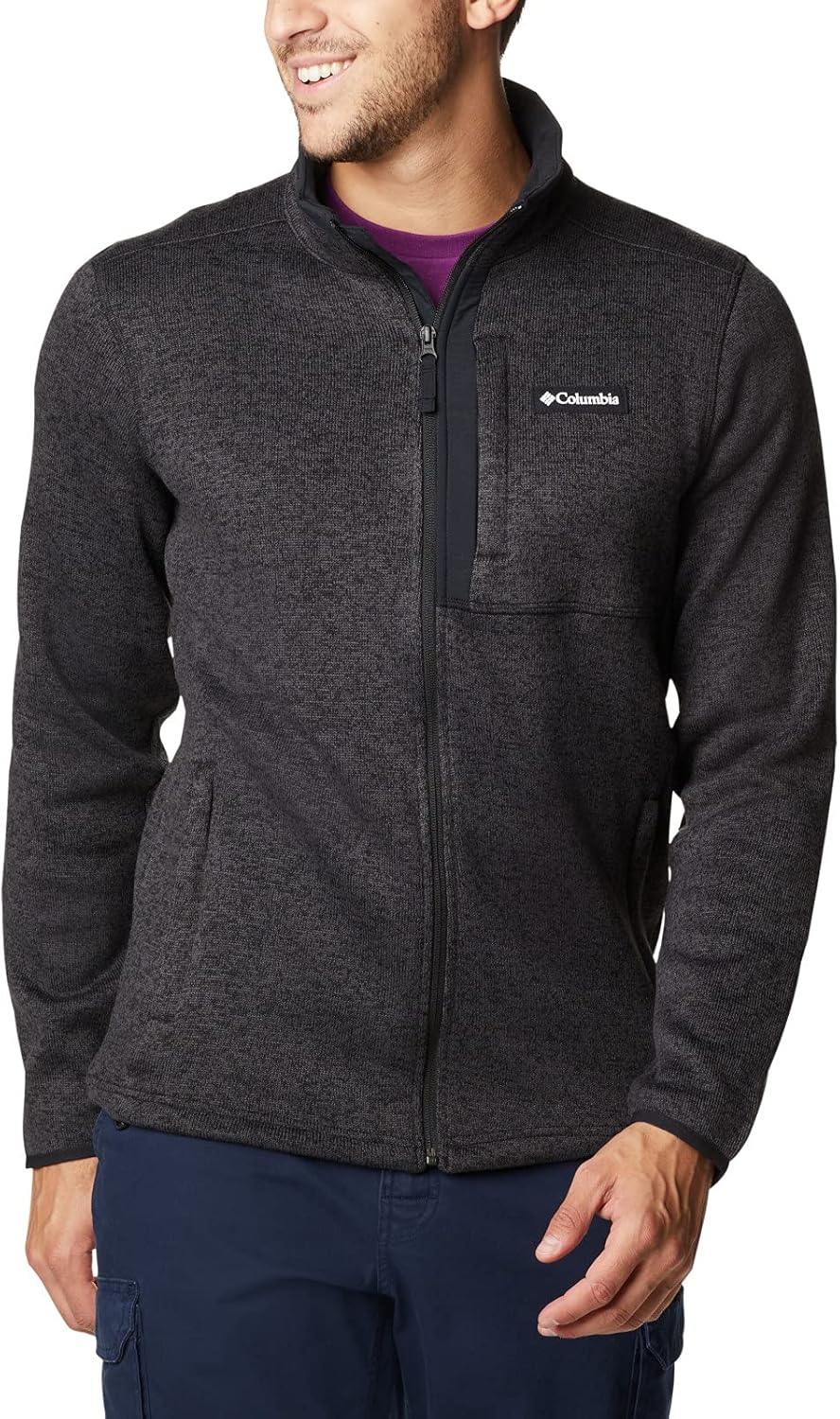 

Columbia мужская толстовка Sweater Weather Half Zip, Black Heather
