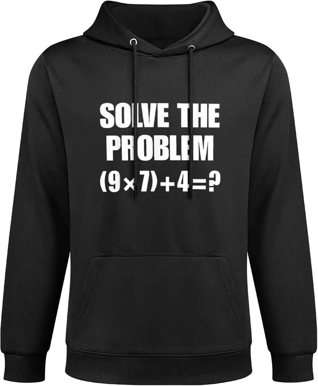 Толстовка Men Fun 67 Meme Math Six Seven с длинным рукавом и карманом — фото 3