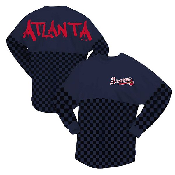 

Женская футболка с длинным рукавом navy atlanta braves в клетку Spirit Jersey, Синий, Женская футболка с длинным рукавом navy atlanta braves в клетку Spirit Jersey