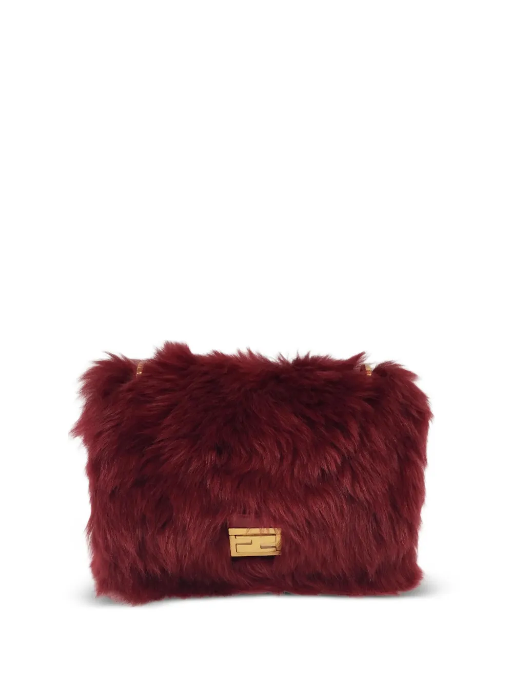 

Сумка-шоппер из искусственного меха FENDI, красный