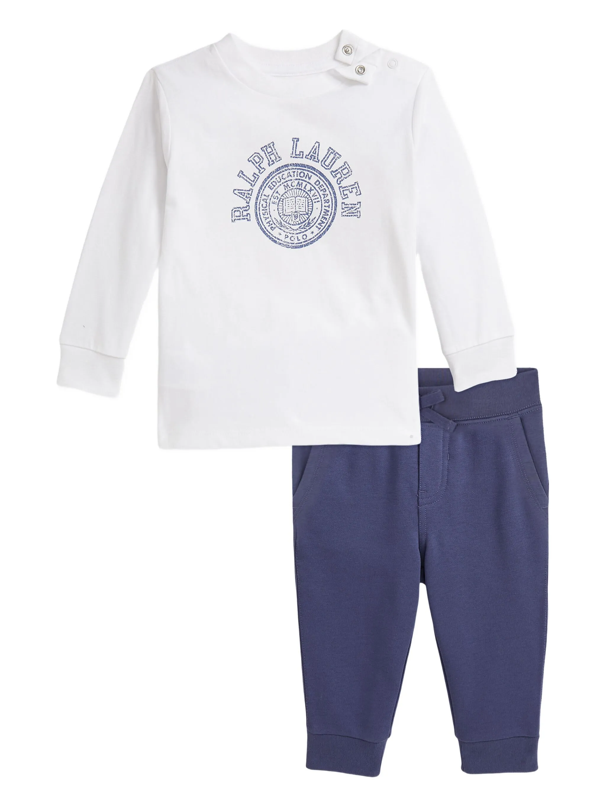 

Спортивный костюм с логотипом Polo Ralph Lauren Kids, белый