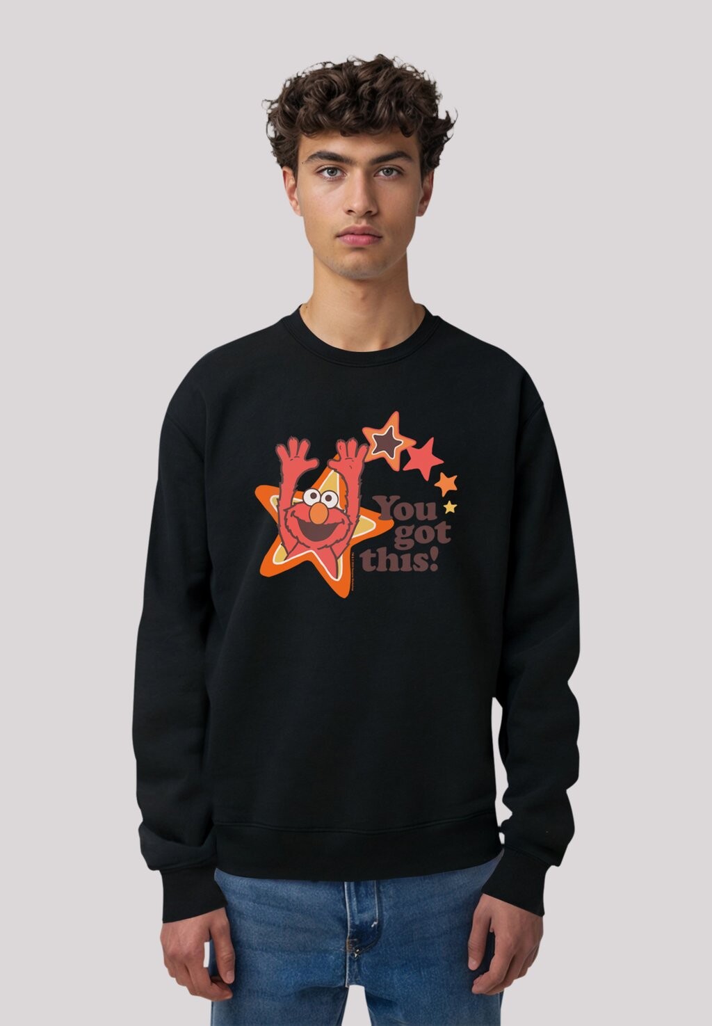 

Толстовка SESAMSTRASSE ELMO YOU GOT THIS F4NT4STIC, черный