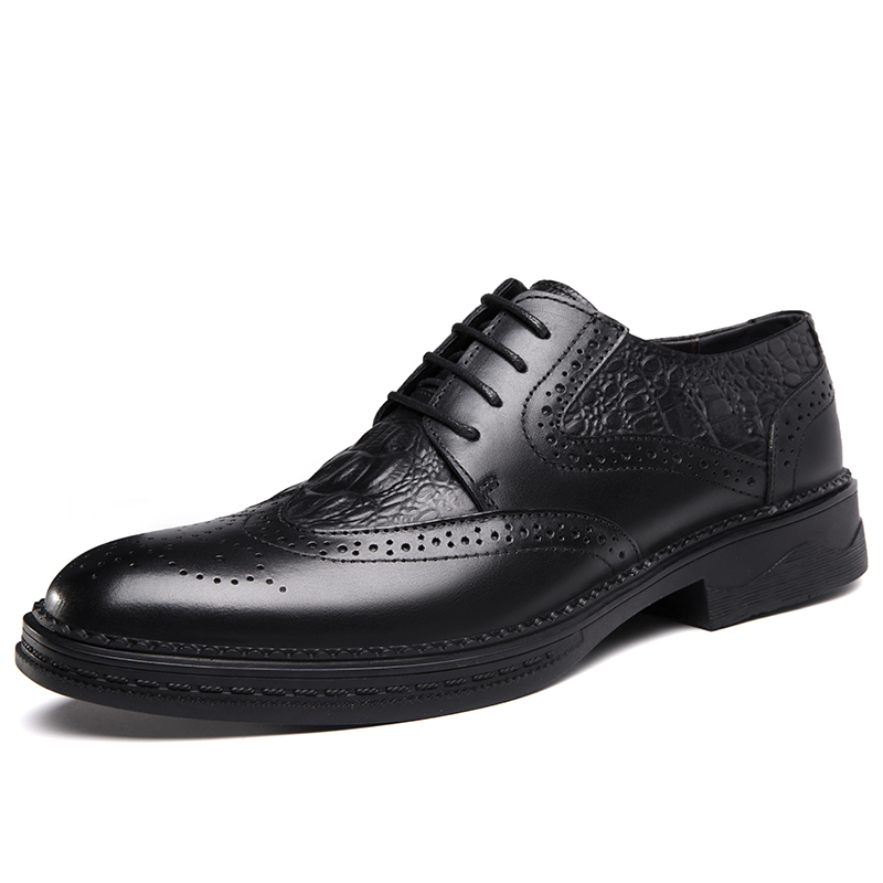 

XIMO BULL Мужские туфли для костюма низкие черные и коричневые, цвет Black
