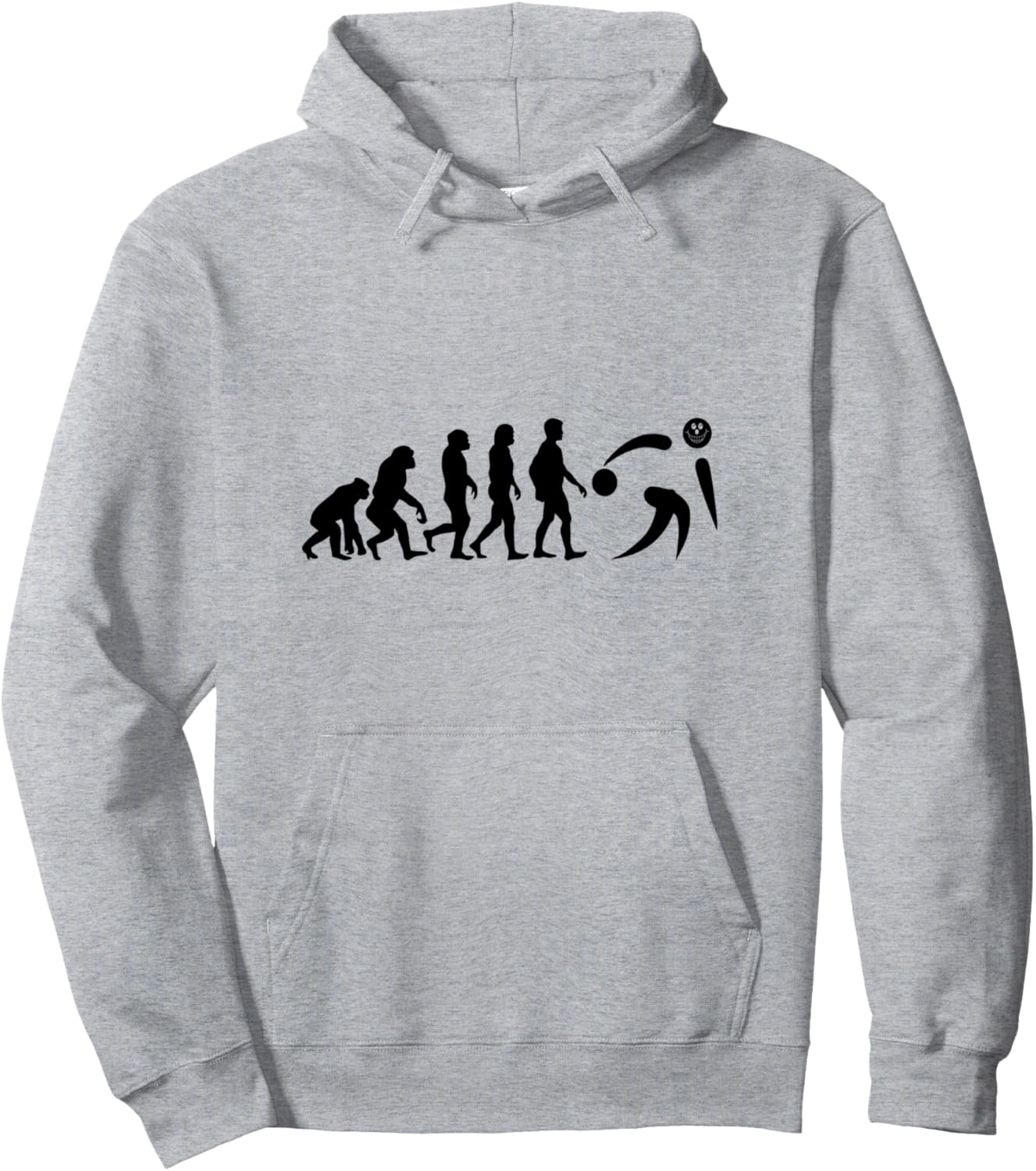 

Забавная толстовка с изображением человечка, участвующего в эволюции игры в бочче Boccia Player Bocce Ball Player, серый