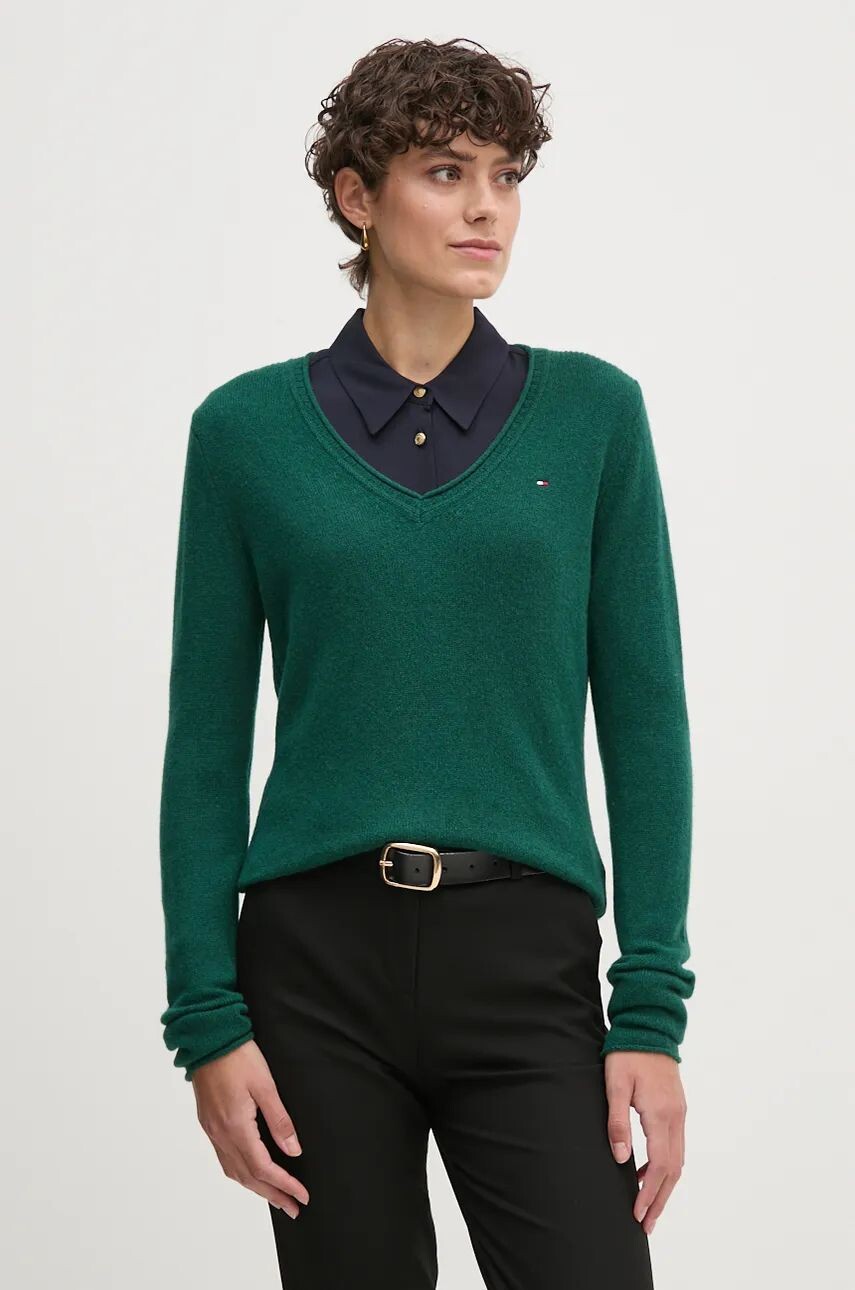 

Шерстяной свитер Tommy Hilfiger, зеленый