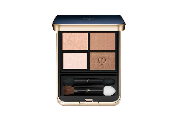 Clé De Peau Beauté Палетка теней для век Light Illusion Shimmer с 4 оттенками для легкого контурирования, #08 Twilight Warm Orange — фото 3