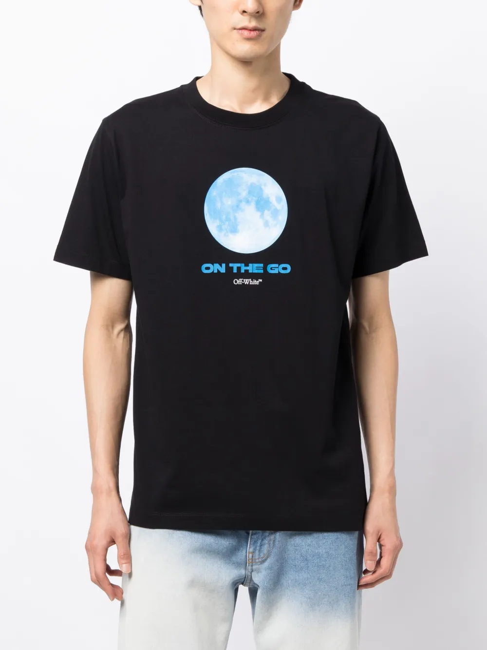 Футболка On The Go Moon OFF-WHITE, черный — фото 3