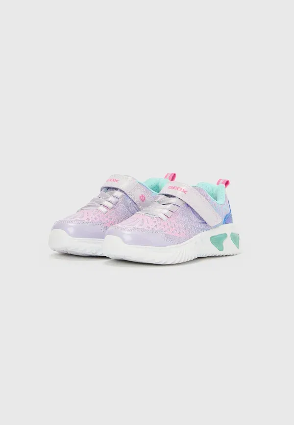 Кроссовки женские Geox, lilac/watersea, сиреневый/морская волна — фото 2