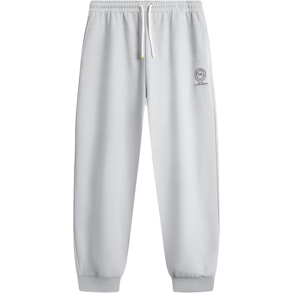 

Вязаные спортивные штаны мужские heather gray light lime LINING, серый