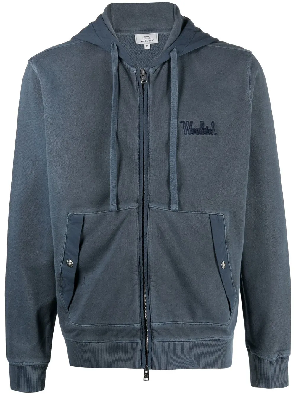 

Худи с вышитым логотипом WOOLRICH, синий