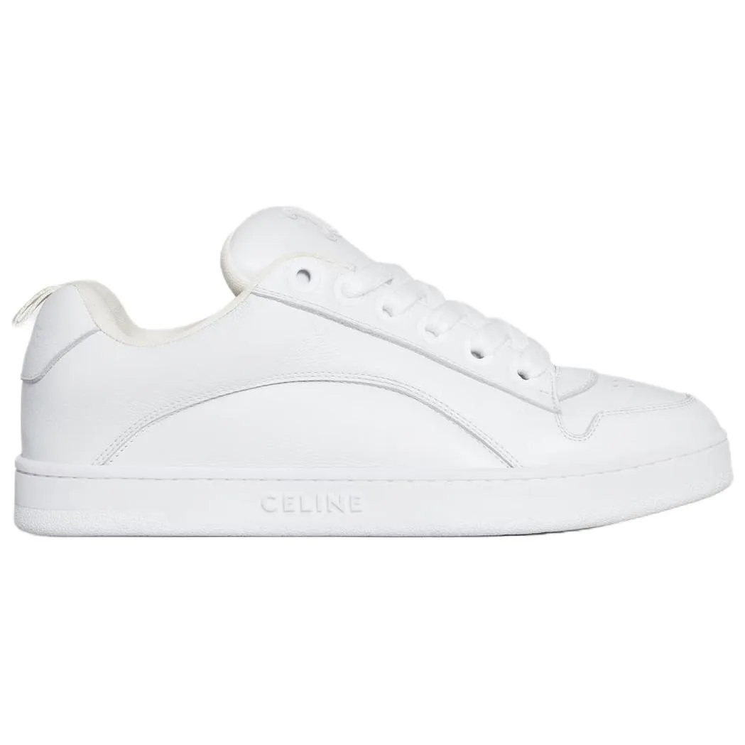 CELINE Кроссовки Huntington Cow Leather Low top Skateboard мужские белые — фото 3