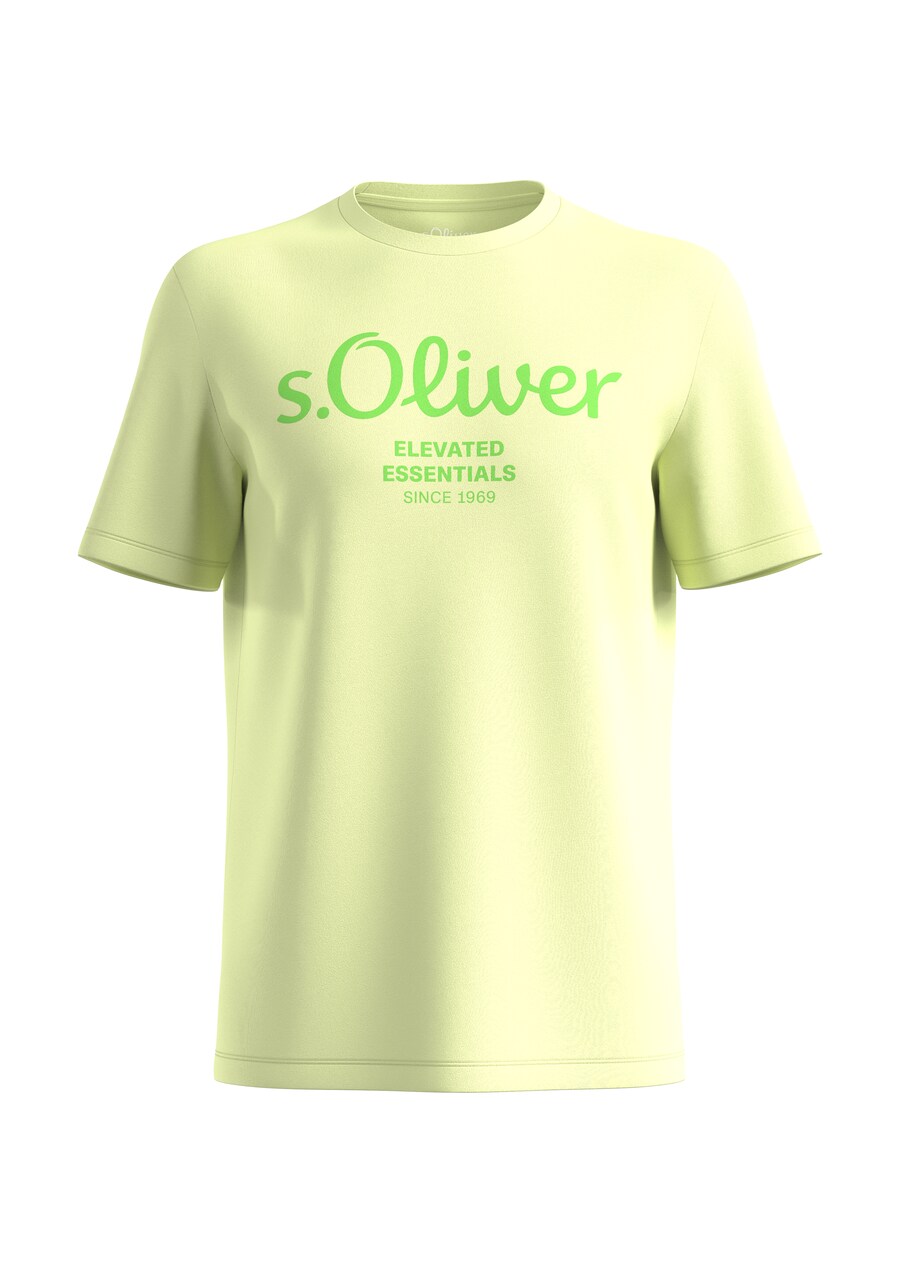 

Классическая футболка s.Oliver Shirt, цвет lime/light green