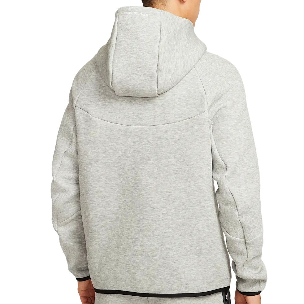 Nike Ветрозащитная флисовая куртка, Toned Dark Gray/White — фото 3