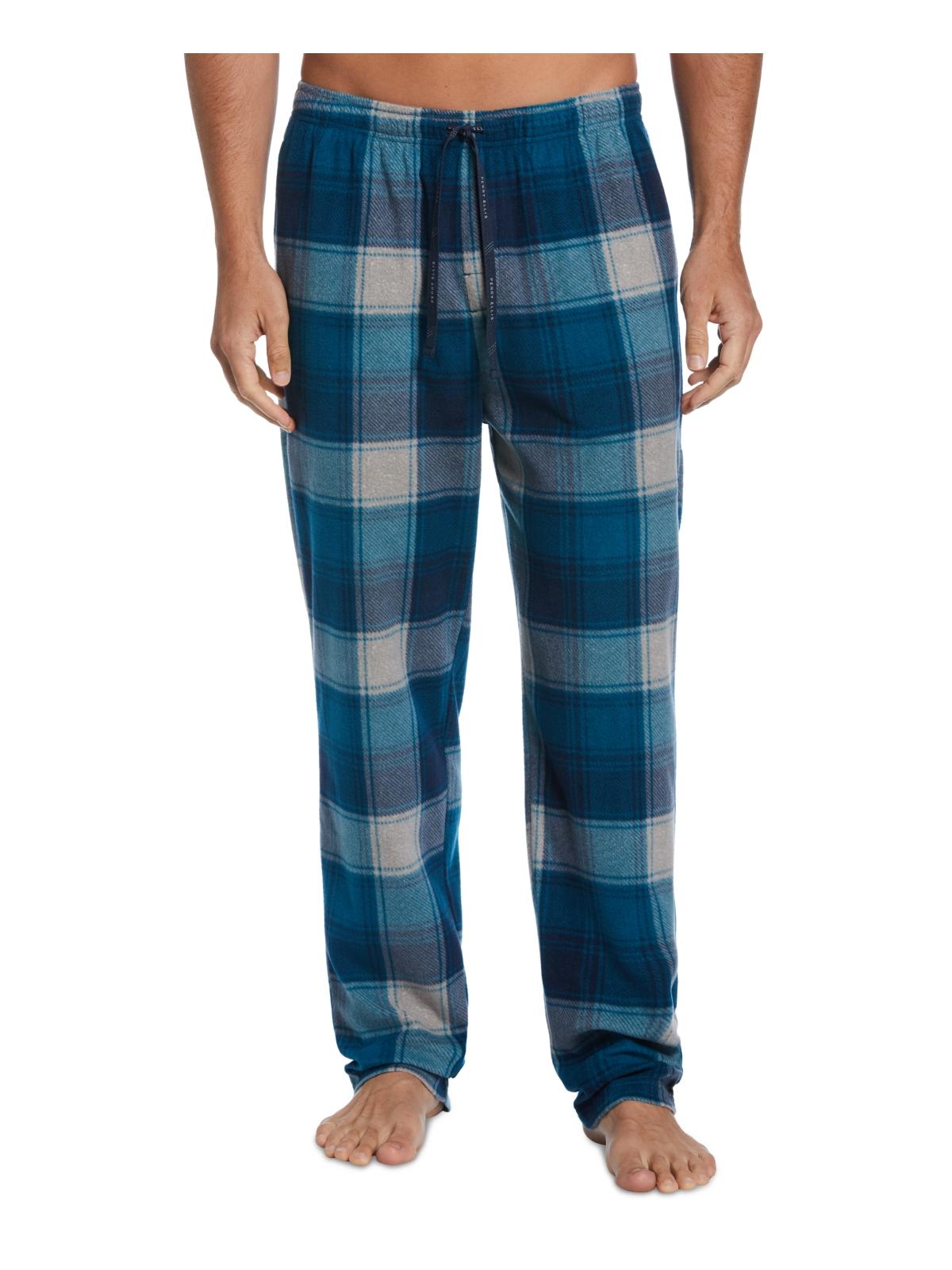 

Мужские флисовые клетчатые пижамные штаны Perry Ellis Portfolio, цвет moroccan blue