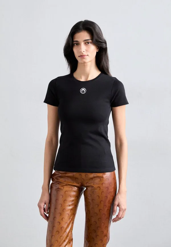 

Детская базовая футболка с логотипом moon Marine Serre, Black, Черный, Детская базовая футболка с логотипом moon Marine Serre, Black