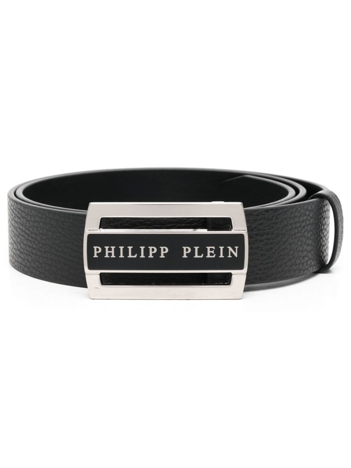 

Philipp Plein ремень с пряжкой-логотипом, черный