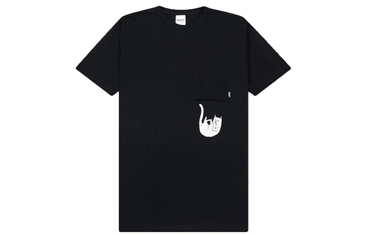 

RIPNDIP Футболка с круглым вырезом облегающая прямая короткий рукав Unisex Black