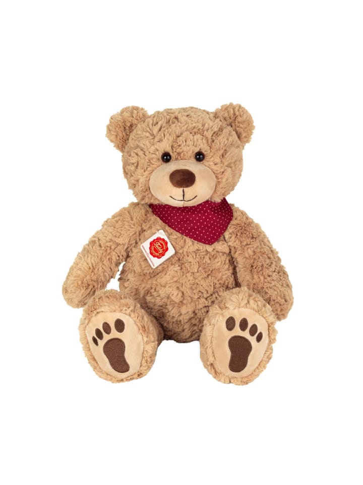 

Мягкий плюшевый мишка Чилли с красным шарфом, 40 см Teddy Hermann