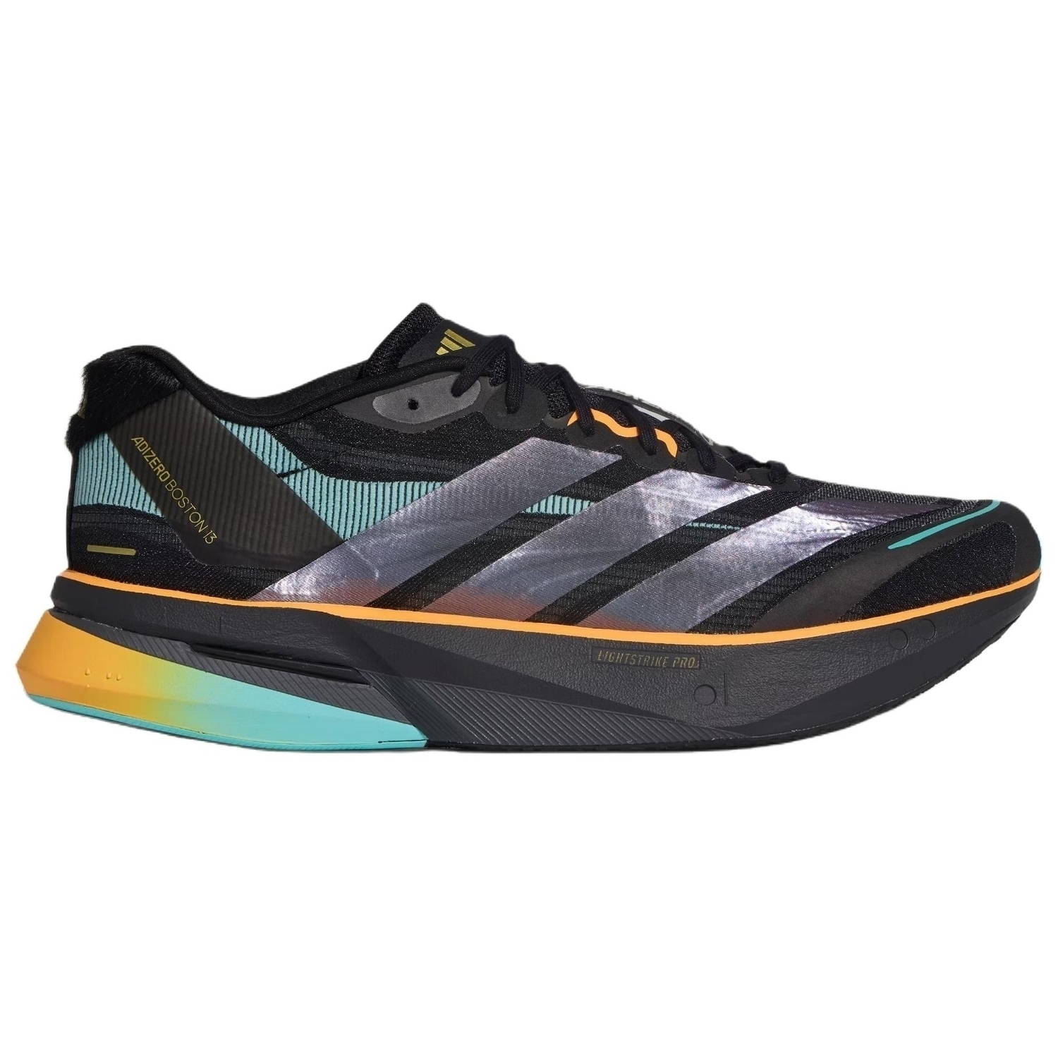 Adidas Adizero Boston 13 Slip Resistant, Abrasion Resistant, Rebound Resistant беговые кроссовки Unisex черные — фото 3