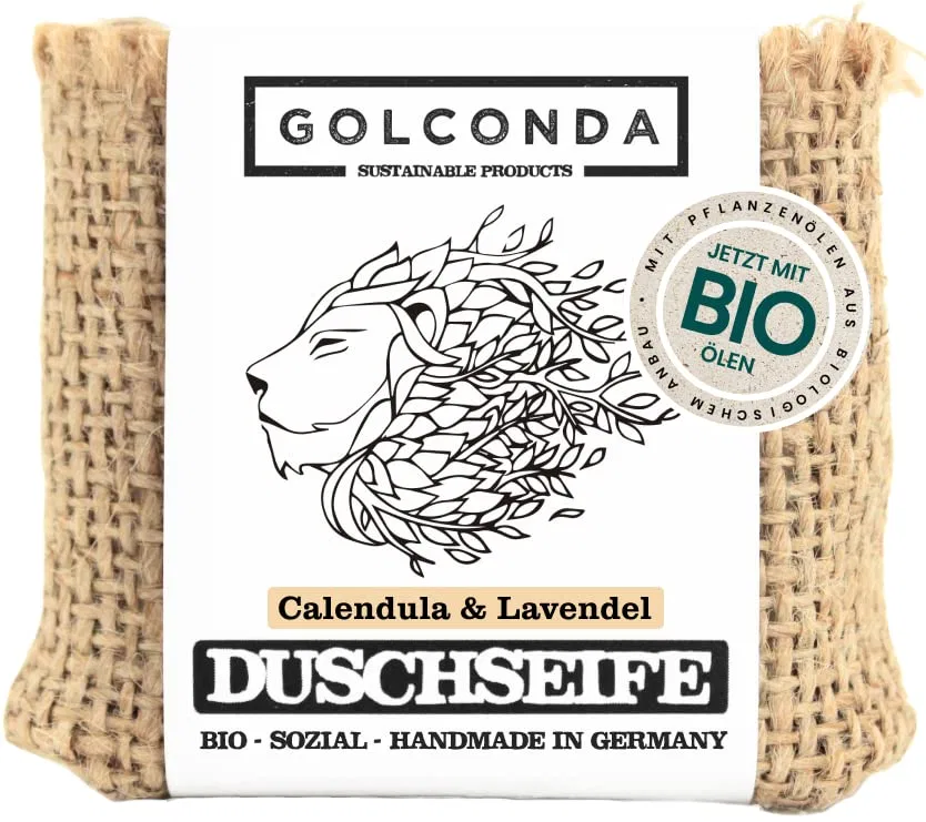 Натуральное мыло для душа «Calendula & Lavender» от Golconda Golconda - Sustainable Products