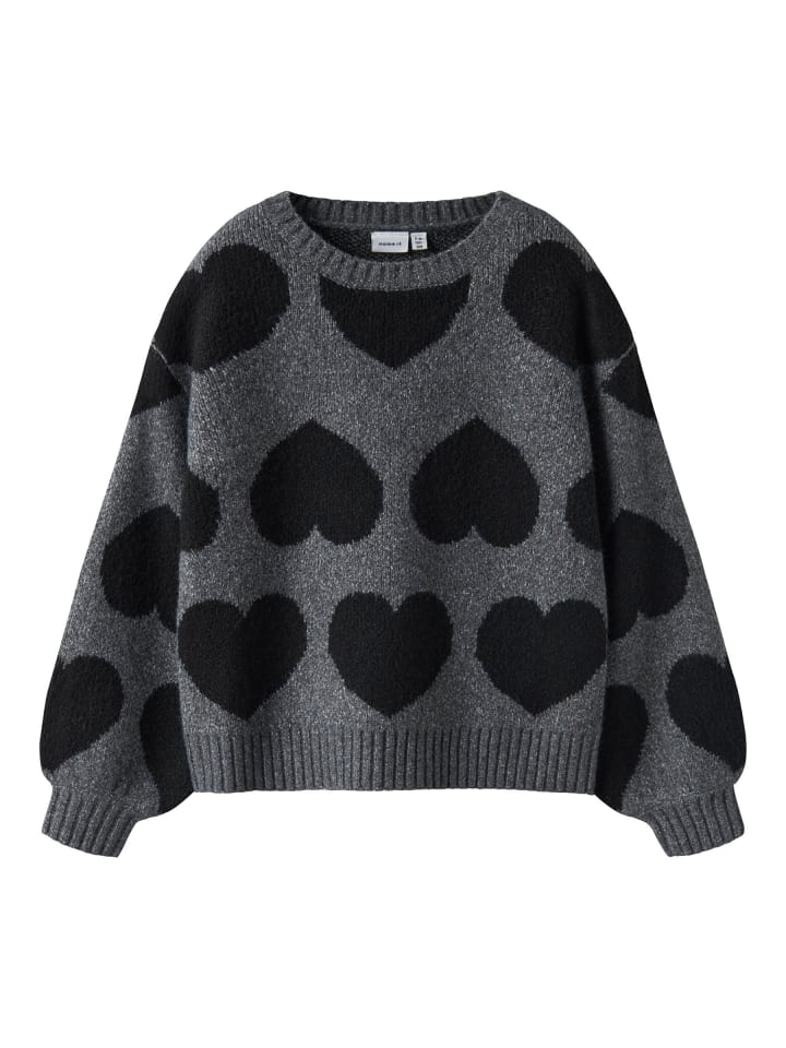 

Name it Вязаный свитер темно-серого меланжевого цвета