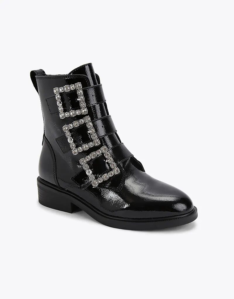 Низкие ботильоны KG Kurt Geiger Tisha из черной кожи — фото 4