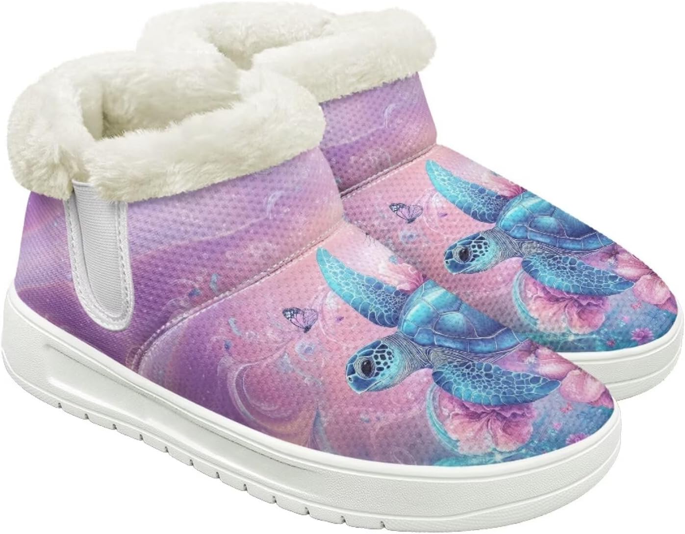 

Зимние сапоги для женщин и мужчин, теплые ботинки с утеплением, флисовая подкладка, удобная резиновая подошва, модный подарок Cugasmaru, розовый