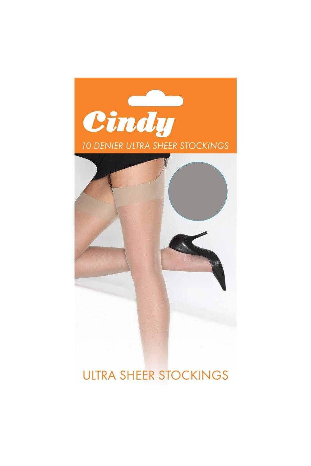 

Ультрапрозрачные чулки плотностью 10 ден (1 пара) Cindy, мультиколор