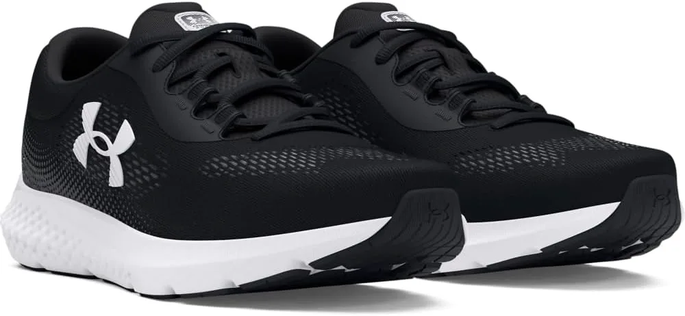 Мужские кроссовки Under Armour Charged Rogue 4 4e, черно-белый — фото 3