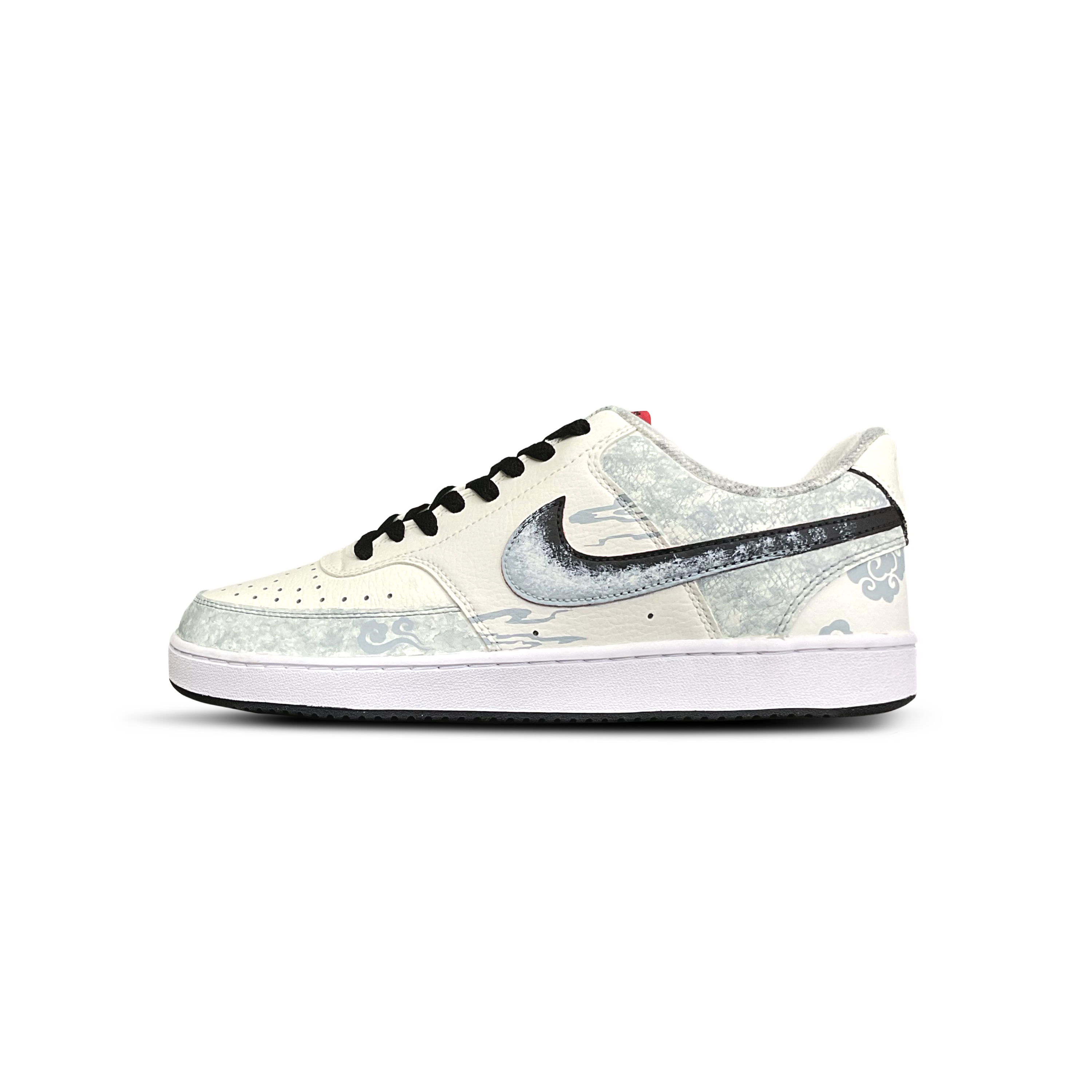 

Nike Кроссовки Court Vision 1 Tower Rabbit Coexistence с низким верхом, амортизирующие, износостойкие, мужские, серо-белые
