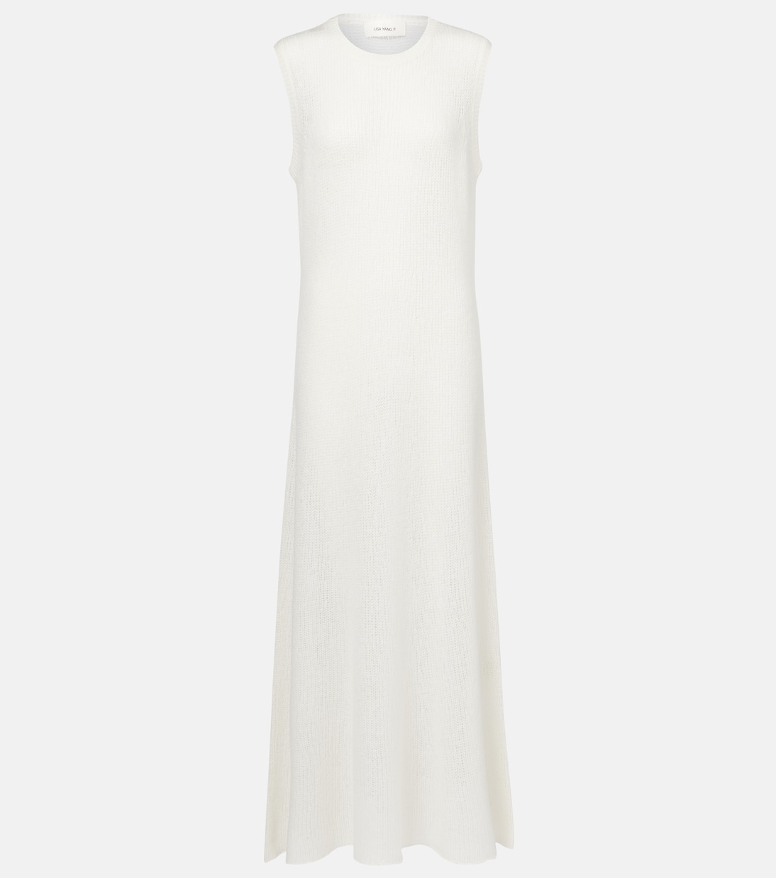 

Мадилена макси-платье из кашемира и шелка Lisa Yang, кремовый