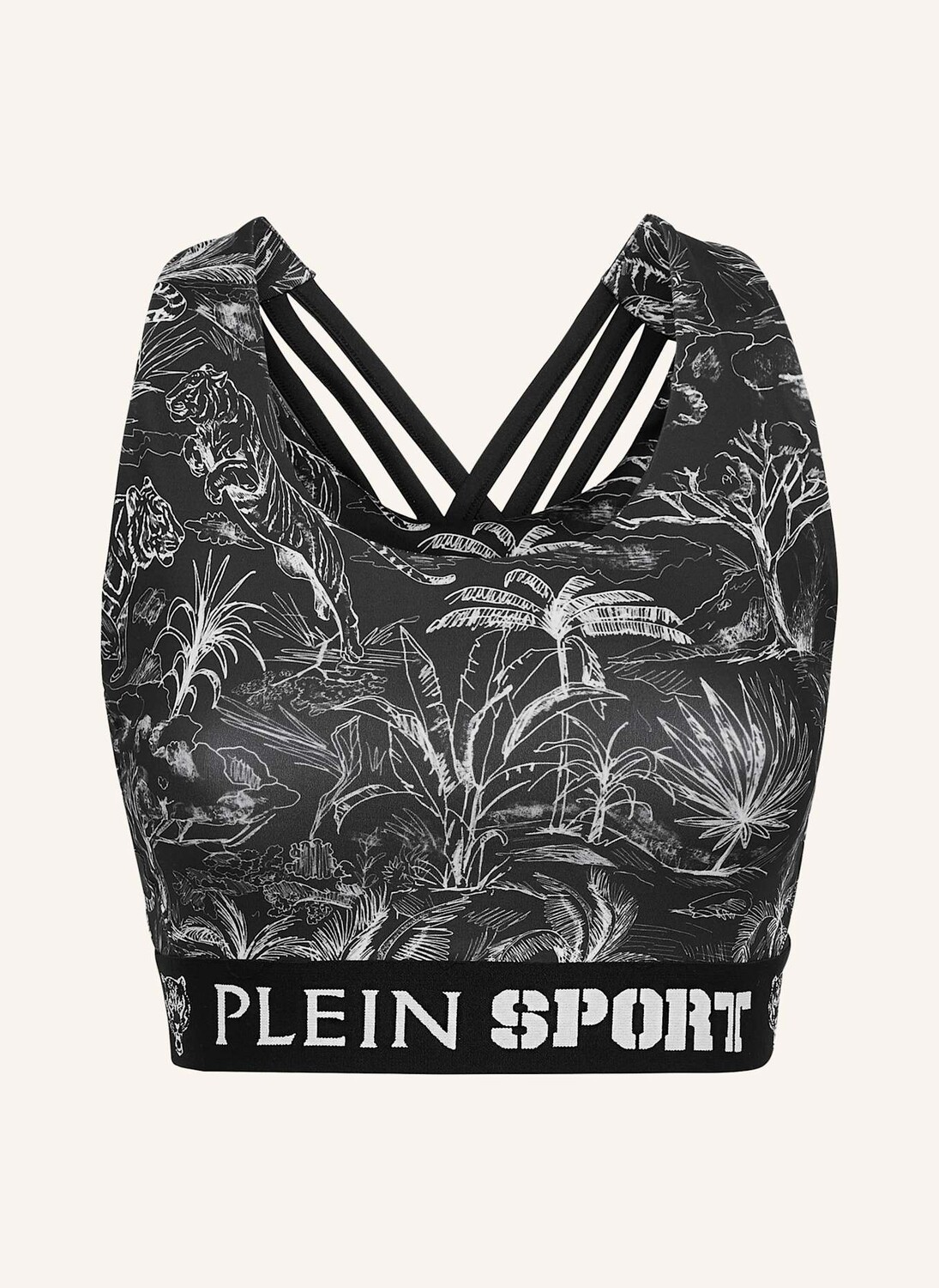 

Спортивный бюстгальтер Plein Sport, черный