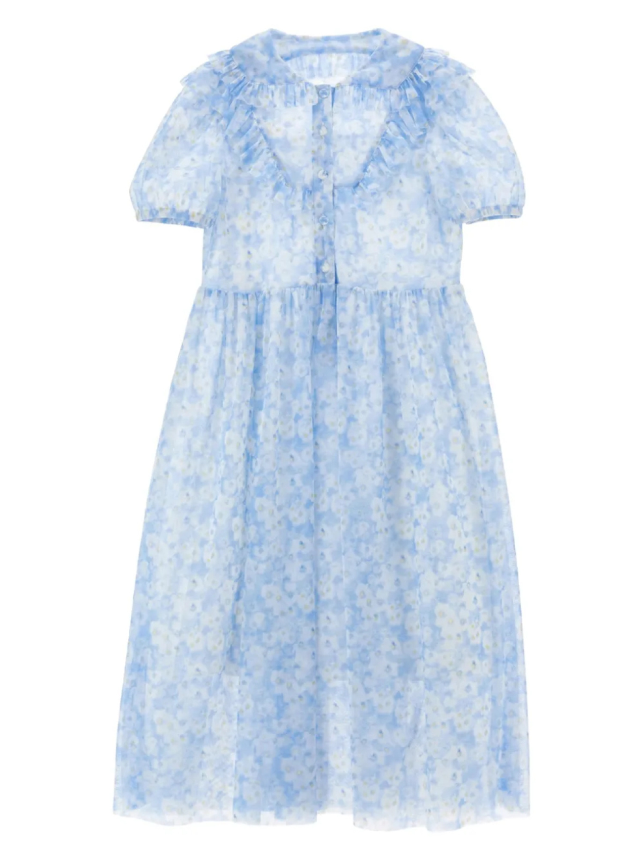 

Philosophy Di Lorenzo Serafini Kids платье с цветочным принтом, синий