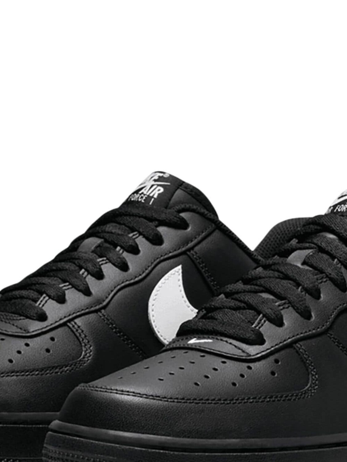 Кроссовки Nike Air Force 1 "Черно-белые", черный — фото 2