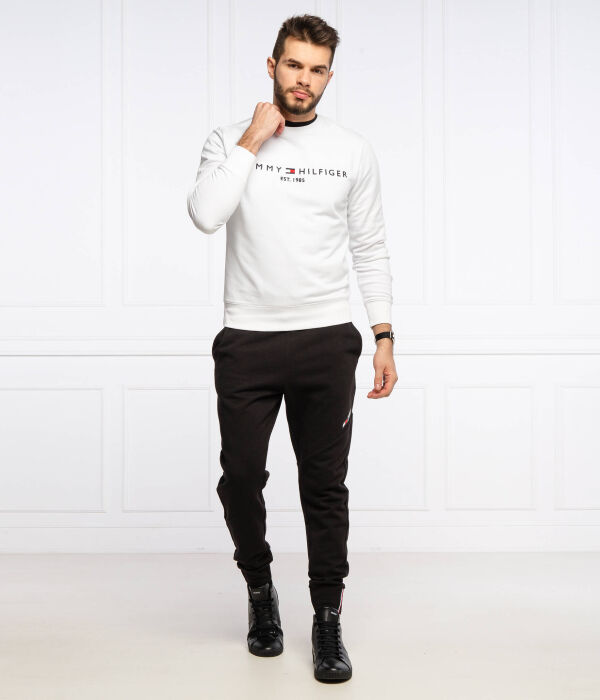 

Толстовка мужская Tommy Hilfiger с надписью, белый