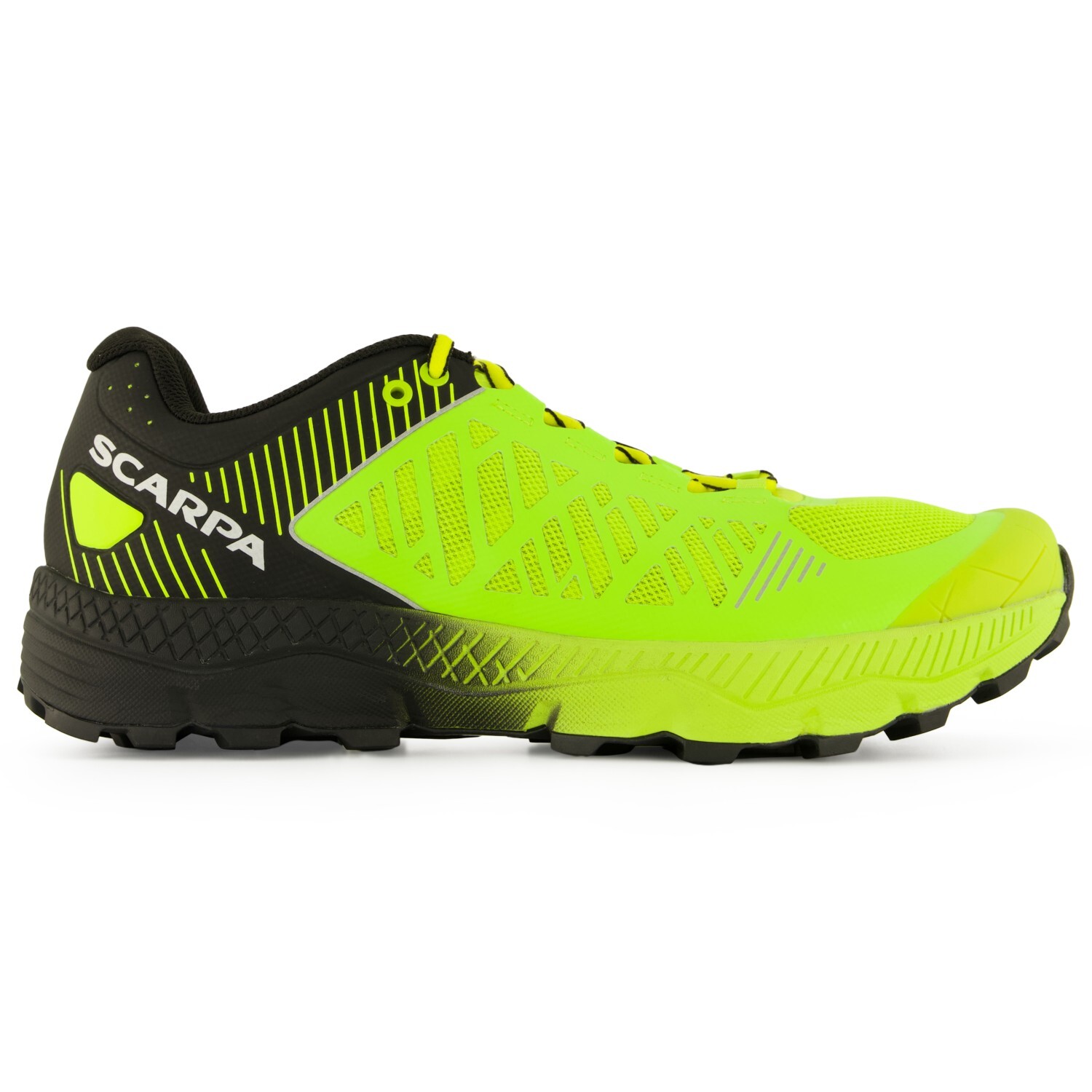 

Кроссовки для бега по пересеченной местности Scarpa Spin Ultra, цвет Acid Lime/Black