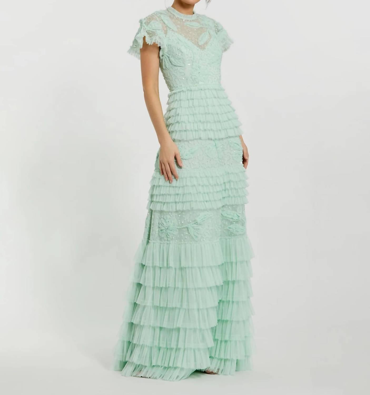 

Вечернее платье Maggie в цвете шалфей Mac Duggal