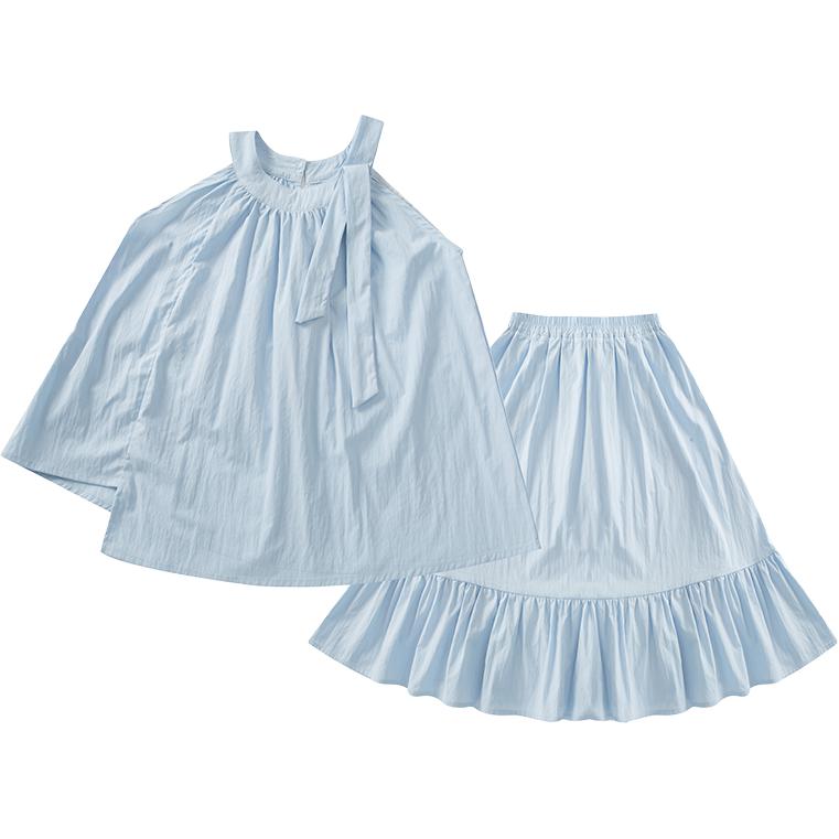 

PROTECTCAMEL Детский двухкомпонентный комплект с юбкой и круглым вырезом, средней длины