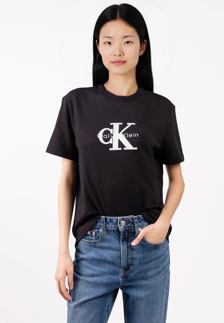 Футболка, с графическим принтом, Calvin Klein Jeans, черный