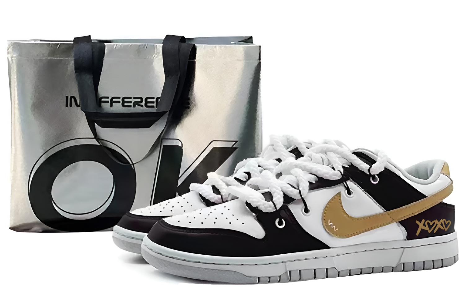 

Nike Кроссовки для скейтбординга Dunk EIGHT% Xoxo с амортизацией, износостойкие, низкие, мужские, желтые